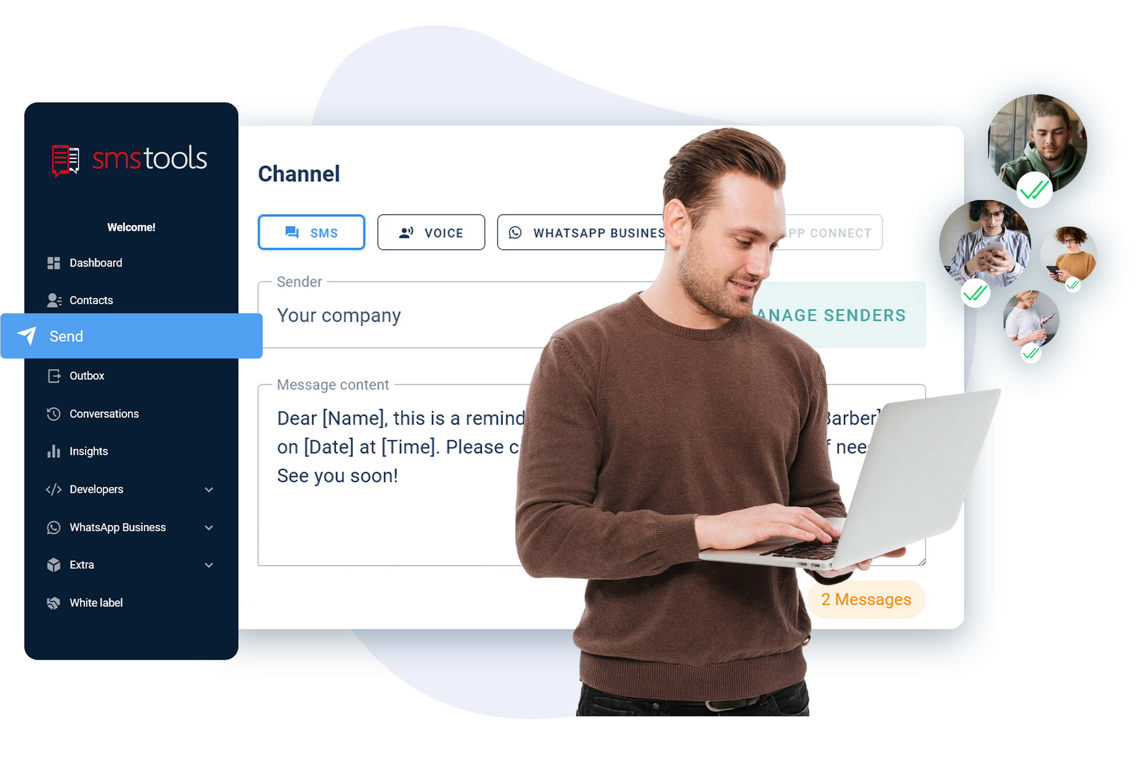 <a href='https://www.smstools.be/nl/sms-software' style='font-weight: 400; font-style: italic;'>SMS versturen</a> via <a href='https://www.smstools.be/nl/bulk-sms'>Bulk SMS</a> of <a href='https://www.smstools.be/nl/sms-gateway-api'>SMS gateway API</a>